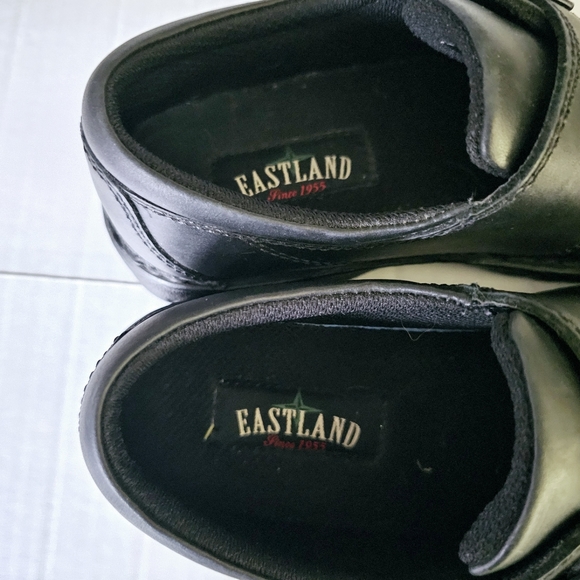 Eastland syracuse shoes size 9 black leather slip-on walking casual woman - Picture 9 of 12